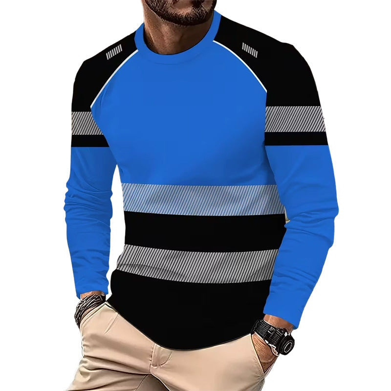 🏃‍♂️ Camiseta deportiva de manga larga para hombre: transpirable, con un estampado discreto, ideal para los días activos