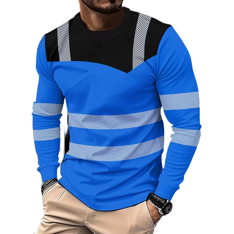 🏃‍♂️ Camiseta deportiva de manga larga para hombre: transpirable, con un estampado discreto, ideal para los días activos